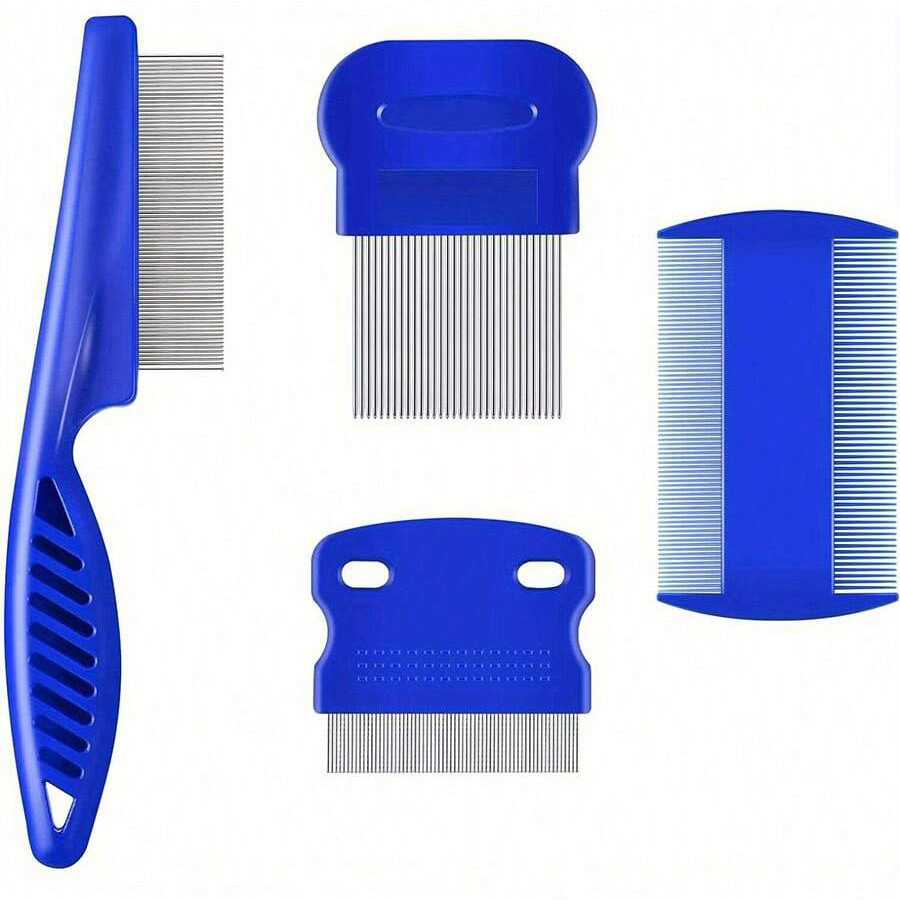 Comb Fine Tooth - Set di 4/6 Pettini per Animali