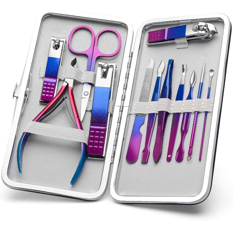 Mens Grooming Kit Gift Set - Set manicure e pedicure, kit per