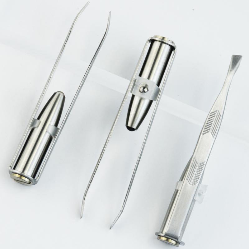 Men'S Grooming Makeup - Pinzette Professionali per Sopracciglia con Luce