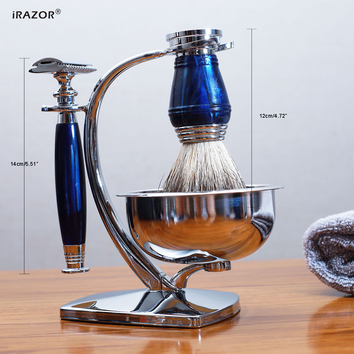 iRAZOR Royal Blue - Kit da Bar - Mens Grooming Kit Gift Set recensione e prezzo