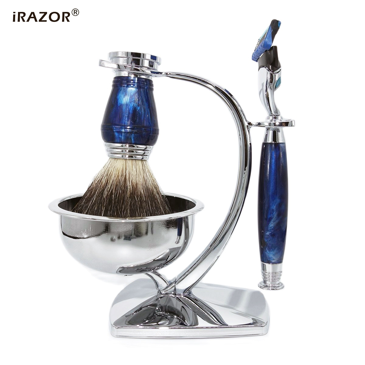 iRAZOR Royal Blue - Kit da Bar - Mens Grooming Kit Gift Set recensione e prezzo